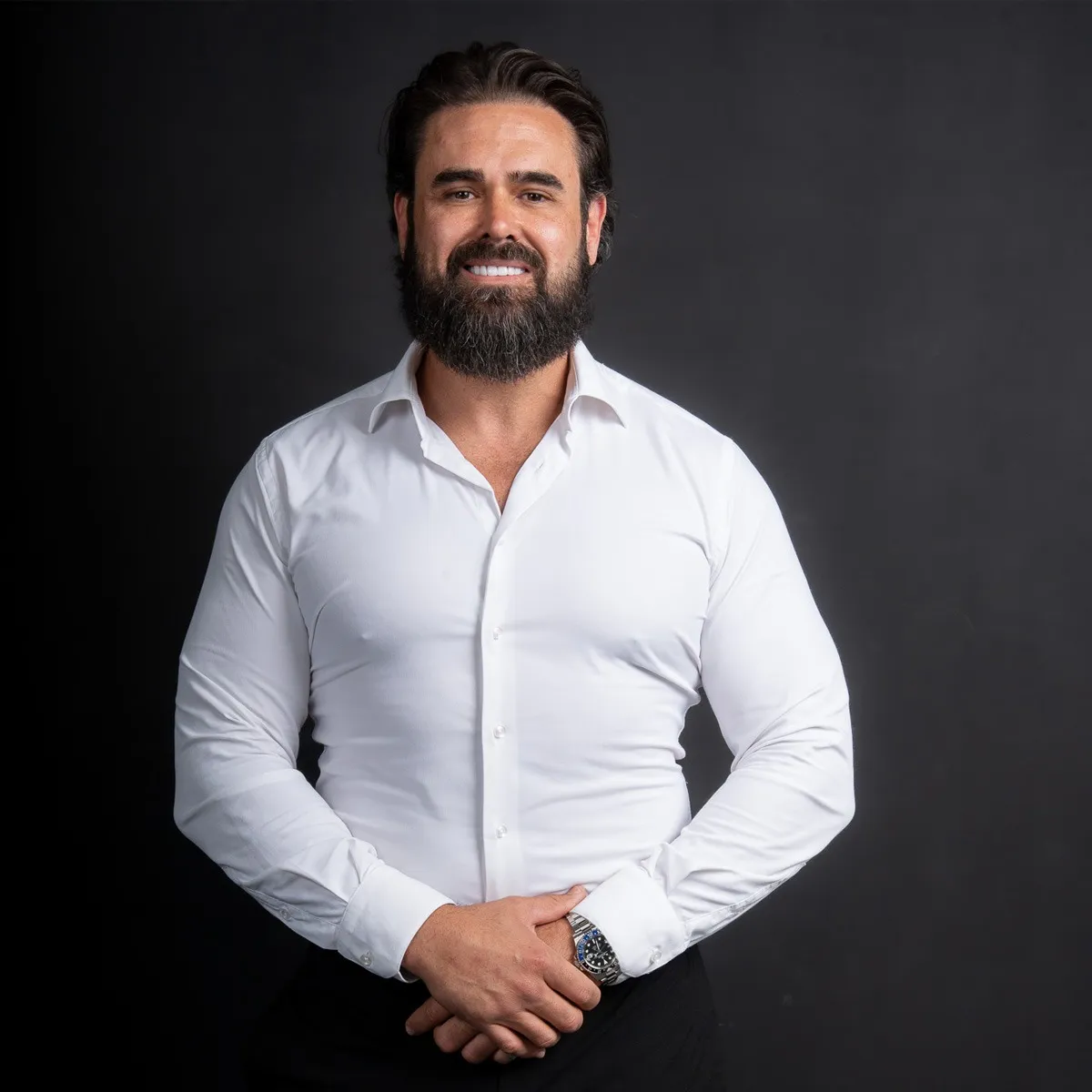 Scott Richards, Land Acquisitions Manager at Amassed, in a white shirt